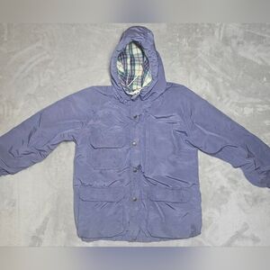 Woolrich Vintage 80s Full Zip‎ Fleece Lined Winter Jacket  Large Hooded Vented.